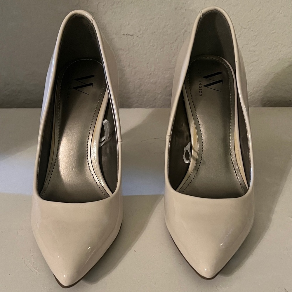 Worthington Cream Patent Leather Heels